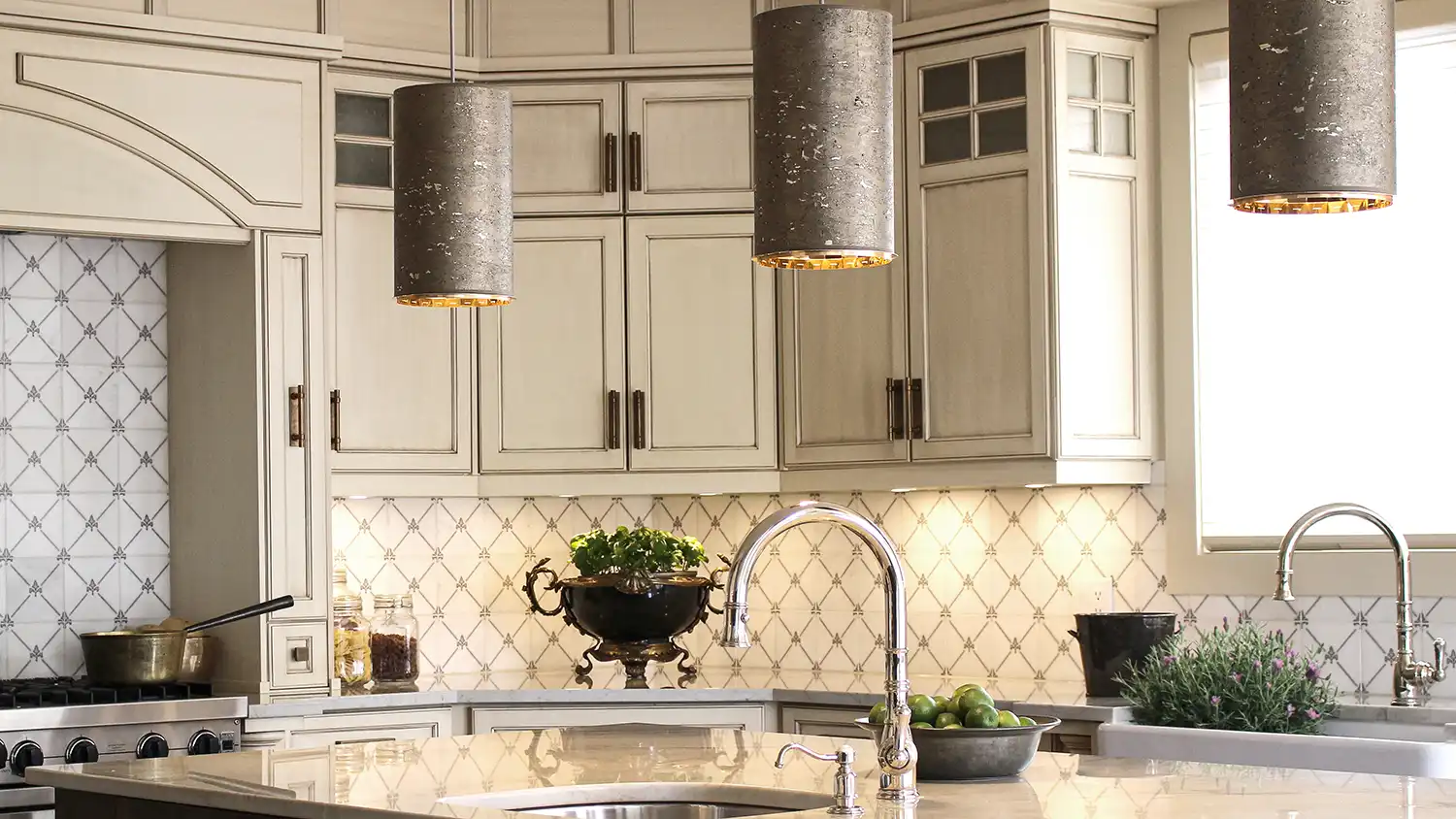 bright country kitchen interior